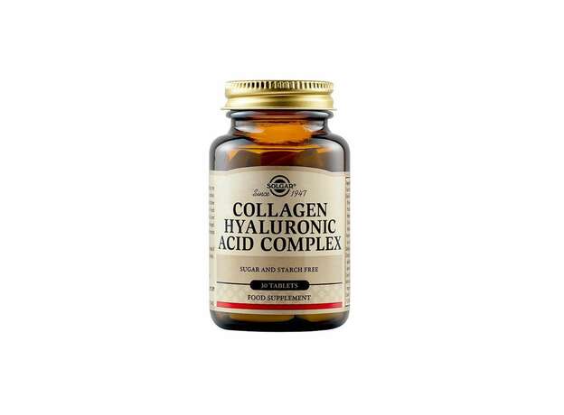 Solgar Hyaluronic Acid Complex 120mg Συμπλήρωμα Διατροφής Με Κολλαγόνο & Υαλουρονικό Οξύ Για Λαμπερό Δέρμα & Υγιείς Αρθρώσεις 30 ταμπλέτες