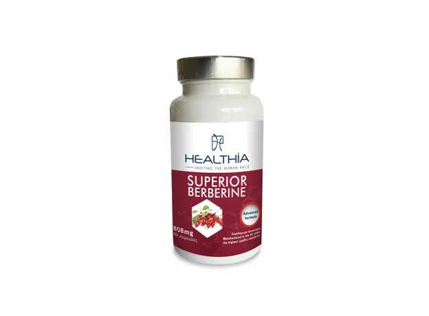 Healthia Superior Berberine 808mg 60 caps, Συμπλήρωμα Διατροφής Βερβερίνης 60 κάψουλες