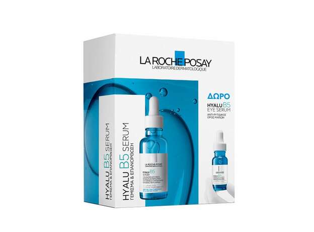 La Roche-Posay Promo με Hyalu B5 Serum Αντιρυτιδικός Oρός με Yαλουρονικό οξύ & Βιταμίνη Β5, 30ml & Δώρο Hyalu B5 Eye Serum Αντιρυτιδικός Ορός Ματιών, 5ml, 1σετ