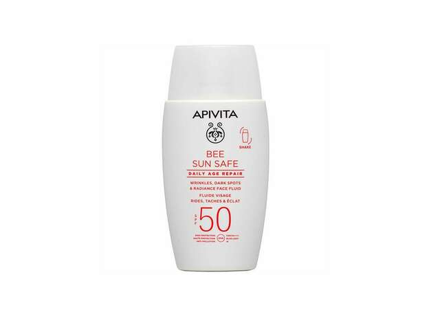 Apivita Bee Sun Safe Daily Age Repair Dry Touch Λεπτόρευστη Κρέμα Προσώπου κατά των Πανάδων & Ρυτίδων SPF50, 50ml