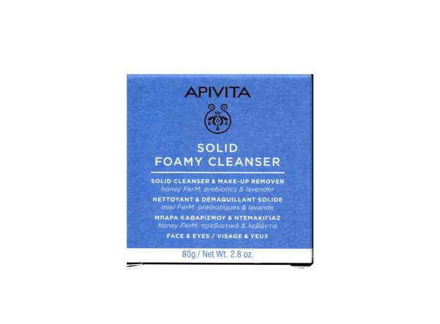 APIVITA Solid Foamy Cleancer & Make-up Remover 80g