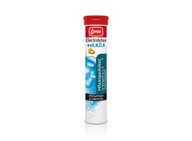 Lanes Electrolytes + Vits B, C & E, 20eff.tabs