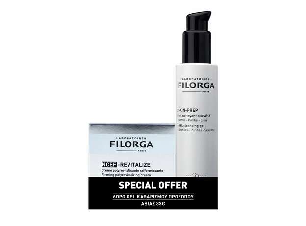 Filorga Promo NCEF-Revitalize Firming Polyrevitalizing Cream 50ml & Δώρο Skin-Prep AHA Cleansing Gel 150ml