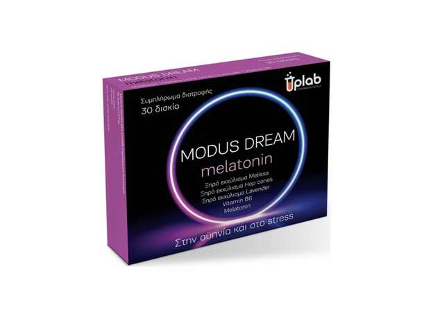 Uplab Modus Dream Melatonin Συμπλήρωμα Διατροφής με Μελατονίνη για την Αντιμετώπιση της Αϋπνίας 30tabs