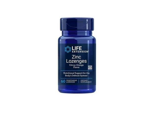 Life Extension Zinc Lozenges Citrus-Orange Flavour 60 φυτικές παστίλιες