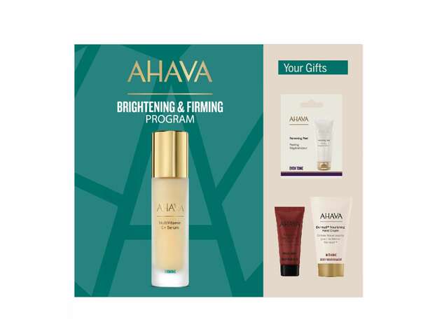 Ahava Promo Multivitamin C+ Serum 30ml & Renewing Peel 8ml & Advanced Deep Wrinkle Cream 15ml & Dermud Hand Cream 40ml