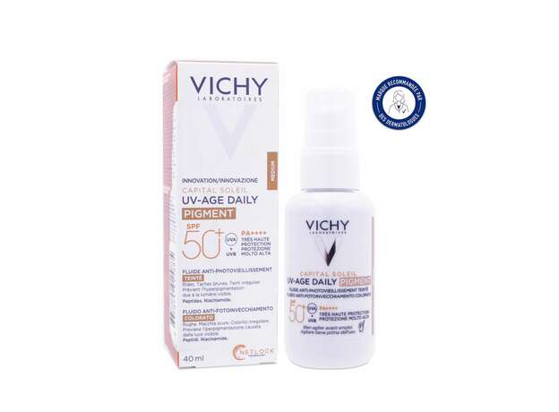 Vichy Capital Soleil UV-AGE Αντηλιακό Προσώπου Με Medium Χρώμα SPF50+, 40ml