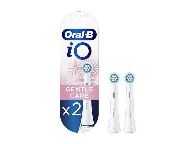 Oral-B iO Gentle Care White Ανταλλακτικές Κεφαλές Ηλεκτρικής Οδοντόβουρτσας, 2τεμ