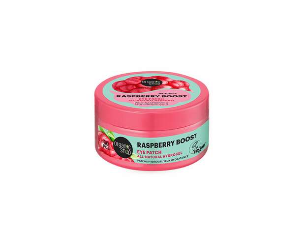 Organic Shop Patches ματιών με Βατόμουρο Boost De-puffs, 60τμχ