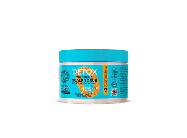 Natura Siberica Oblepikha Ο Professional Scrub Θεραπείας Τριχωτού Κεφαλής, με 3x Ιπποφαές & Σαλικυλικό Οξύ, για Αποτοξίνωση & Εξισορρόπηση, 300ml