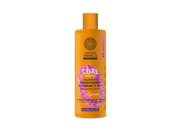 Natura Siberica Oblepikha Ο Professional Conditioner Co-Wash 2 σε 1 για Μπούκλες με 3x Ιπποφαές & Πρωτεΐνη Σίτου, 400ml