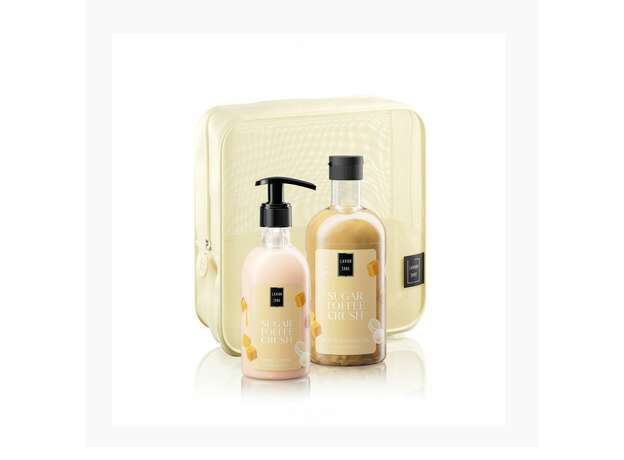 Lavish Care Sugar Toffee Crush - Body Care Bag Set Σετ περιποίησης σώματος με νεσεσέρ