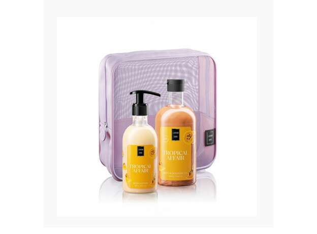 Lavish Care Tropical Affair - Body Care Bag Set Σετ περιποίησης σώματος με νεσεσέρ