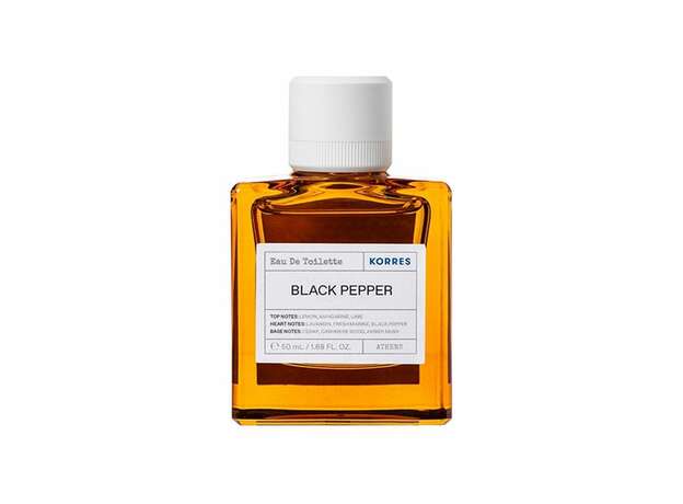 Korres Eau De Toilette Black Pepper Ανδρικό Άρωμα Μαύρο Πιπέρι, 50ml