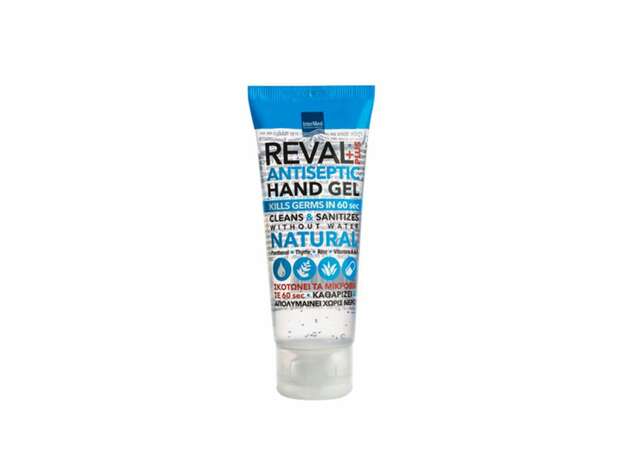 Intermed Reval Plus Antiseptic Hand Gel Natural Αντισηπτικό Τζελ Χεριών Χωρίς Άρωμα 75ml