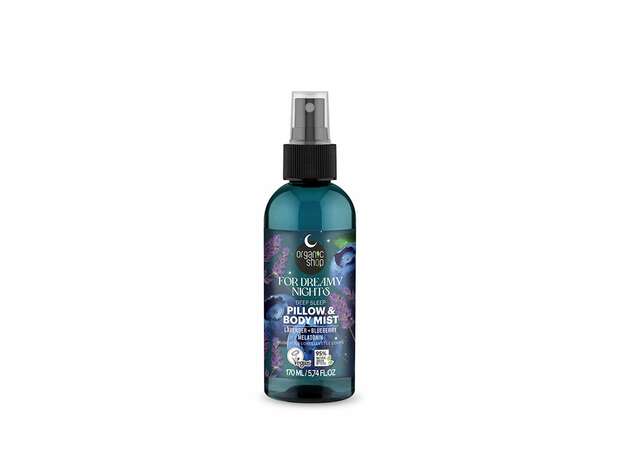 Organic Shop Dreamy Night Χαλαρωτικό Mist Σώματος & Μαξιλαριού, For Dreamy Nights με Λεβάντα, Blueberry & Μελατονίνη για Βαθύ Ύπνο, 170ml