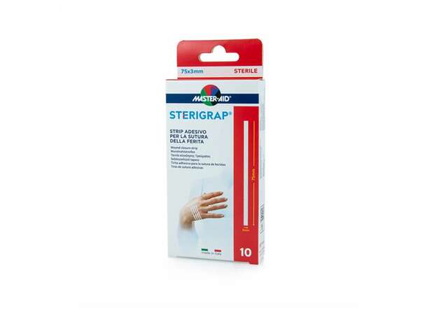 Master Aid Sterigrap Ταινίες Σύγκλισης Τραυμάτων (75x3mm), 10τεμ