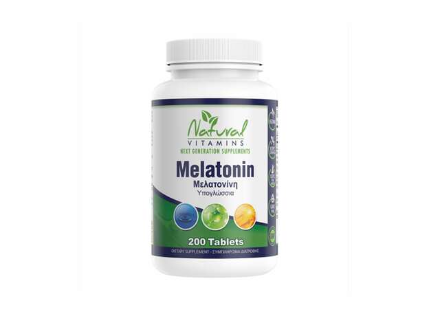 Natural Vitamins Melatonin, 200tabs