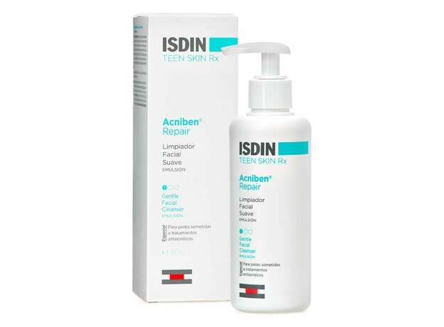 ISDIN Teen Skin Rx Acniben Repair Gentle Emulsion Καθαρισμός Προσώπου, 180ml