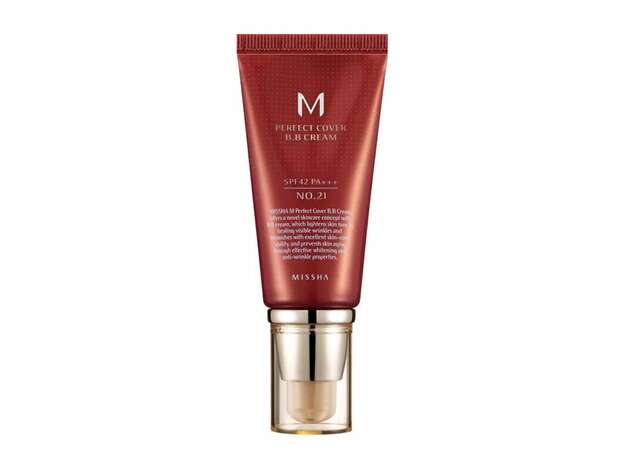 Missha M Perfect Cover BB Light Beige No.21 Κρέμα Προσώπου Ημέρας με SPF42 για Ενυδάτωση & Ατέλειες με Υαλουρονικό Οξύ & Ceramides 50ml