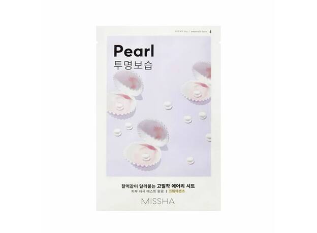 Missha Airy Fit Pearl Sheet Mask Μάσκα Προσώπου για Λάμψη, 1τεμ