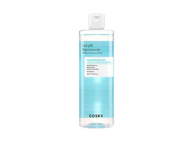 COSRX Low pH Niacinamide Micellar Cleansing water – Νερό καθαρισμού με χαμηλό pH για ευαίσθητες επιδερμίδες 400ml