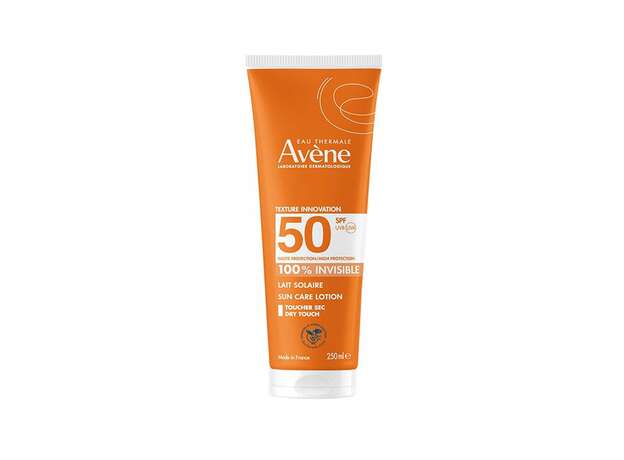 Avene Eau Thermale Lait Solaire Αντιηλιακό Γαλάκτωμα 100% Invisible SPF50+, 250ml