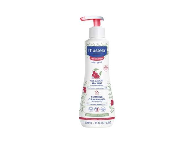 Mustela Soothing Cleansing Gel Καταπραϋντικό Καθαριστικό Τζελ για Μαλλιά & Σώμα, 300ml