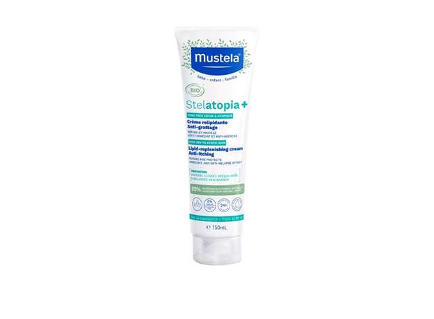Mustela Stelatopia+ Lipid-Replenishing Cream Κρέμα Αναπλήρωσης Λιπιδίων Κατά του Κνησμού για Πρόσωπο & Σώμα, 150ml