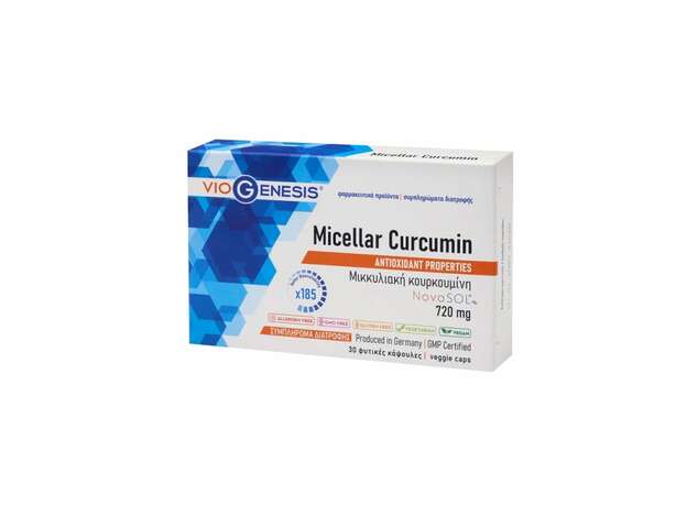 VioGenesis Micellar Curcumin 720mg 30 φυτικές κάψουλες