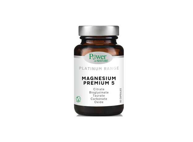 Power of Nature Platinum Range Magnesium Premium 5, 60caps