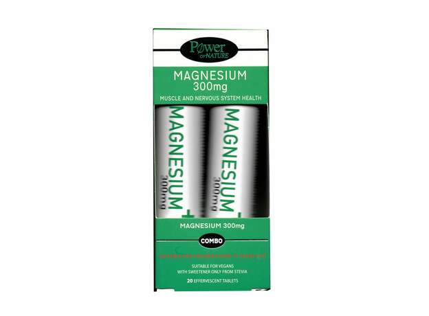 Power of Nature Promo Magnesium 300mg, 2x20eff.tabs, 1σετ