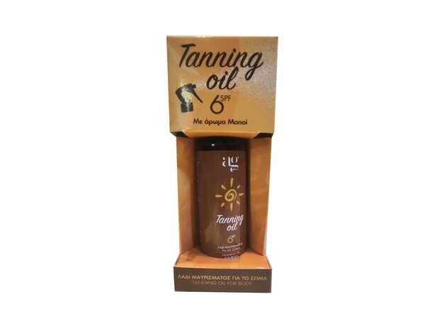 AG Pharm Tanning Oil Monoi SPF6 Λάδι Μαυρίσματος, 150 ml