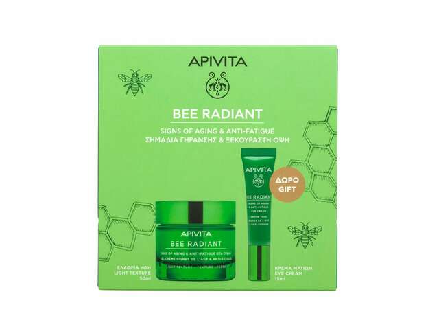 Apivita Promo Bee Radiant Signs of Aging & Anti-Fatigue Gel-Cream 50ml & Δώρο Eye Cream 15ml