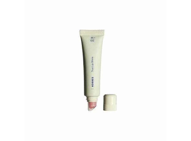 Korres True Lip Shine  - 12 Rosewater Balm Χειλιών Απαλού Χρώματος με Λαμπερό Αποτέλεσμα που δεν Κολλάει 10ml