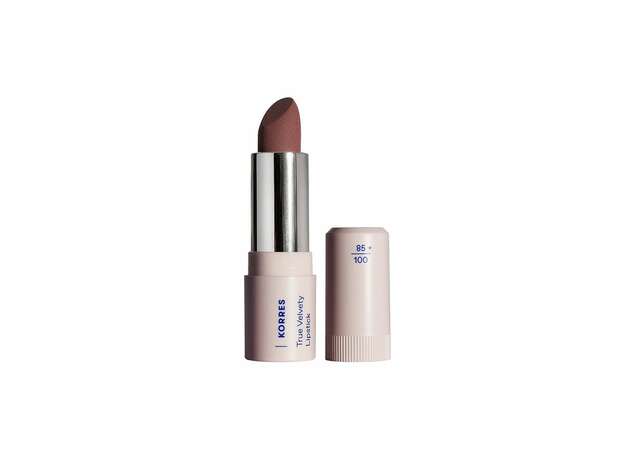 Korres True Velvety Lipstick - 23 Rosewood Κραγιόν με Κρεμώδη υφή & Πλούσιο Χρώμα με Μόλις Ένα Πέρασμα 3g