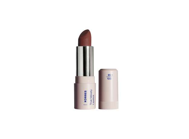 Korres True Velvety Lipstick  - 57 Terra Red Κραγιόν με Κρεμώδη υφή & Πλούσιο Χρώμα με Μόλις Ένα Πέρασμα 3g