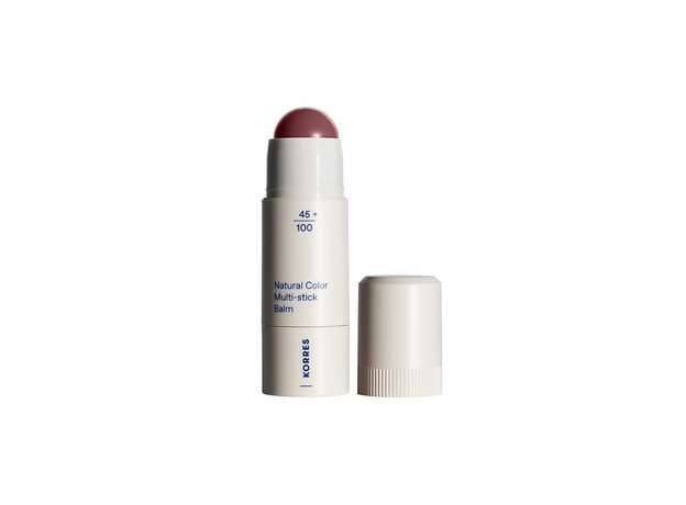 Korres Natural Collor Multi Stick Balm  - 23 Vintage Rose Πολυχρηστικό Stick με Κρεμώδη Υφή για Φυσικό Αποτέλεσμα & Λάμψη 4,5g