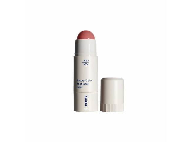 Korres Natural Collor Multi Stick Balm  - 12 Petal Pink Πολυχρηστικό Stick με Κρεμώδη Υφή για Φυσικό Αποτέλεσμα & Λάμψη 4,5g