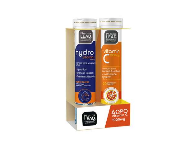 Pharmalead Promo Hydro 20eff. tabs + & Δώρο Vitamin C 1000mg, 0eff. tabs
