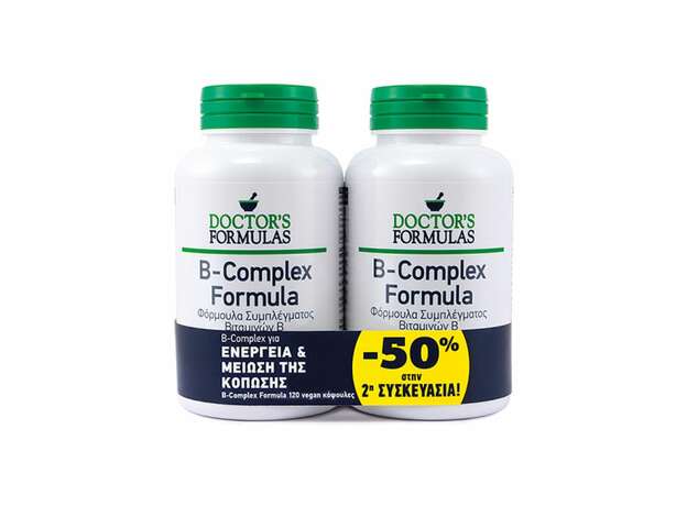 Doctor's Formula Promo B-Complex Formula 2x120 Κάψουλες [-50% στο Δεύτερο Προϊόν]