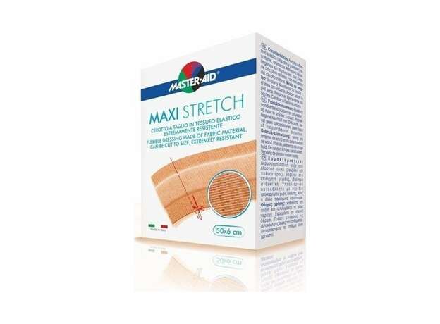 Master Aid Maxi Stretch Αυτοκόλλητο ρολό συνεχούς γάζας 1τμχ