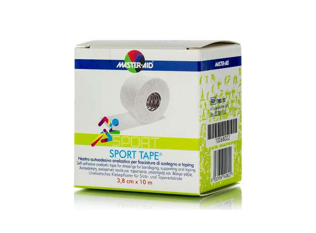 MASTER AID Sport Tape Αυτοκόλλητη Ανελαστική Ταινία 3,8cm x 10m 1τμχ
