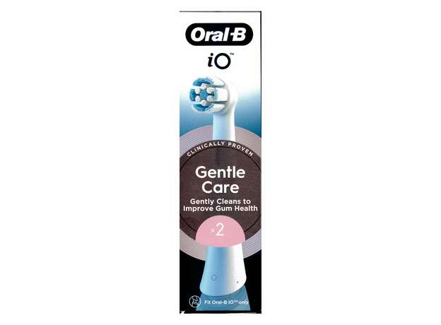 Oral-B iO Gentle Care White Ανταλλακτικές Κεφαλές Ηλεκτρικής Οδοντόβουρτσας, 2τεμ