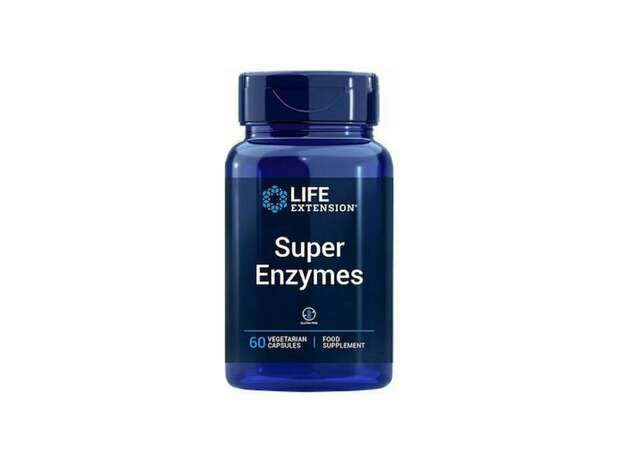 Life Extension Super Enzymes Συμπλήρωμα Διατροφής Mε Ένζυμα Για Την Καλή Λειτουργία Του Πεπτικού Συστήματος 60 φυτικές κάψουλες