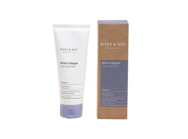 Mary & May White Collagen Cleansing foam – Καθαριστικός αφρός με κολλαγόνο 150ml