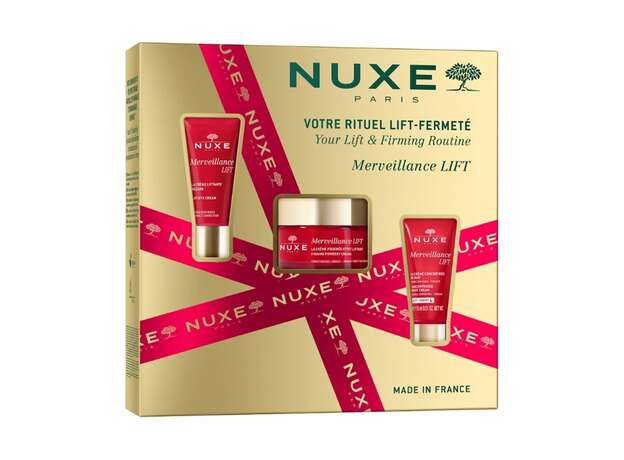 NUXE Merveillance Lift Your Lift And Forming Routine Coffret Κρέμα Νύχτας 15 ml, Συσφικτική Κρέμα Ματιών 15 ml, Κρέμα σε μορφή πούδρας για εφέ ανύψωσης 50 ml (3 Pieces)
