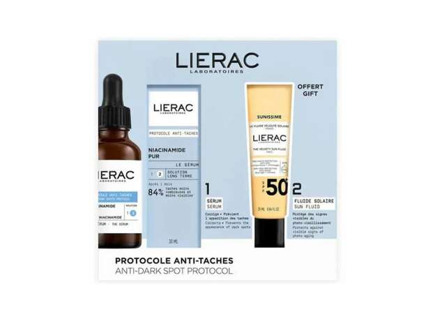 Lierac PROMO The Serum Anti Dark Spot Protocol 30ml & Sunissime The Velvety Fluid SPF50+ Λεπτόρρευστο Βελούδινο Αντηλιακό Προσώπου 25ml