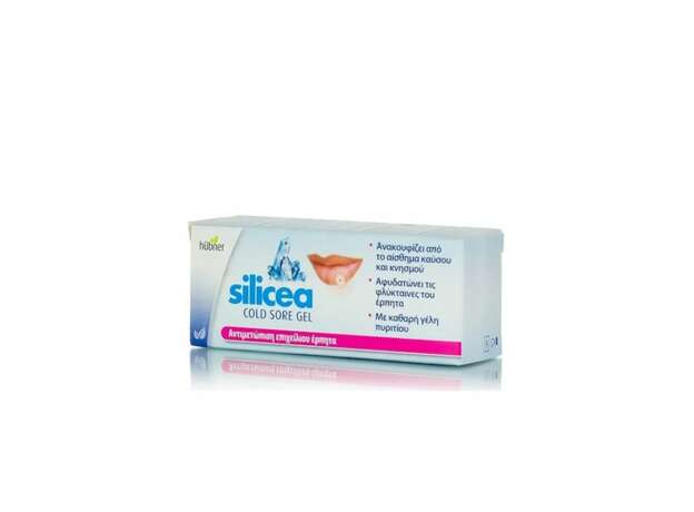 Hubner Silicea Cold Sore Lip Gel Γελή Εξωτερικής Χρήσης Άμεση Αντιμετώπιση του Επιχείλιου Έρπητα, 2g