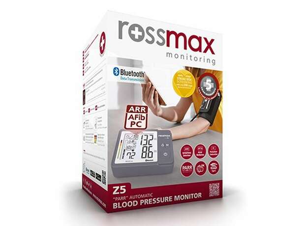 ROSSMAX Z5 PARR Αυτόματο Ψηφιακό Πιεσόμετρο Μπράτσου, 1 τεμάχιο